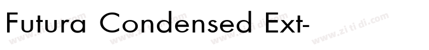 Futura Condensed Ext字体转换